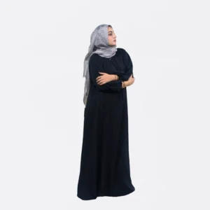 Jeddah Black Plain Abaya