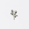 Noble Rose Flower Rhinestones Brooch
